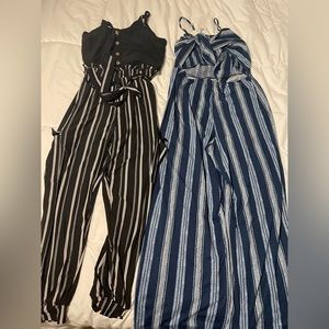 Jumpsuits blue never worn black worn once